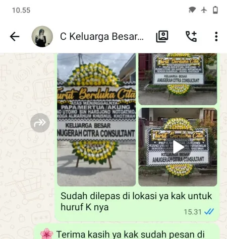 Pengiriman Papan Bunga Duka Traveloka Campus
